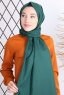 Alida - Hijab De Algodón Verde Oscuro - Mirach