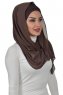 Alva - Hijab & Pañuelo Práctico Marrón