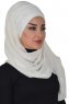 Alva - Hijab & Pañuelo Práctico Crema