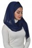 Alva - Hijab & Pañuelo Práctico Azul Marino