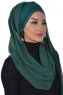 Alva - Hijab & Pañuelo Práctico Verde Oscuro