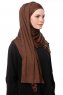 Asya - Hijab Práctico Viscosa Marrón