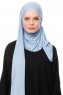 Asya - Hijab Práctico Viscosa Azul Claro