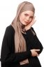 Asya - Hijab Práctico Viscosa Taupe Oscuro