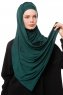 Asya - Hijab Práctico Viscosa Verde Oscuro