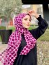 Atika - Hijab Estampado De Algodón Burdeos - Mirach