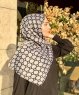 Atika - Hijab Estampado De Algodón Gris - Mirach
