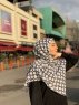 Atika - Hijab Estampado De Algodón Blanco - Mirach