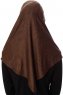 Ava - Hijab Al Amira Marrón One-Piece - Ecardin