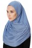 Ava - Hijab Al Amira Índigo One-Piece - Ecardin