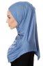 Ava - Hijab Al Amira Índigo One-Piece - Ecardin