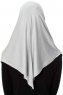Ava - Hijab Al Amira Gris Claro One-Piece - Ecardin