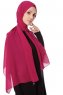 Ayla - Hijab Chiffon Cerise