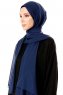 Ayla - Hijab Chiffon Azul Marino