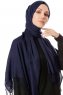 Aysel - Hijab Pashmina Azul Marino - Gülsoy
