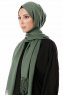 Aysel - Hijab Pashmina Verde Oscuro - Gülsoy