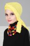 Theresa - Turbante Di Cotone Amarillo - Ayse Turban