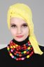 Theresa - Turbante Di Cotone Amarillo - Ayse Turban