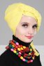 Theresa - Turbante Di Cotone Amarillo - Ayse Turban