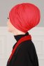 Fiona - Turbante De Algodón Rojo - Ayse Turban