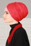 Fiona - Turbante De Algodón Rojo - Ayse Turban