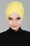 Fiona - Turbante De Algodón Amarillo - Ayse Turban