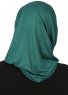 Wilda - Hijab De Algodón Verde Oscuro