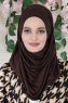 Wilda - Hijab De Algodón Marrón