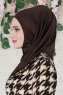 Wilda - Hijab De Algodón Marrón