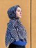 Berrin - Hijab Estampado De Algodón Negro - Mirach