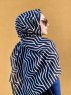 Berrin - Hijab Estampado De Algodón Negro - Mirach