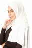Betul - Hijab 1X Jersey Crema - Ecardin