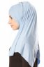 Betul - Hijab 1X Jersey Azul Claro - Ecardin