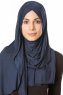 Betul - Hijab 1X Jersey Azul Marino - Ecardin