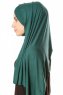 Betul - Hijab 1X Jersey Verde Oscuro - Ecardin