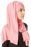 Betul - Hijab 1X Jersey Rosa Oscuro - Ecardin