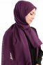 Burcu Lila Chiffon Hijab Sjal Madame Polo 130030-4
