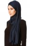 Cansu - Hijab 3X Jersey Azul Marino