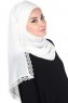 Carin - Hijab Chiffon Práctico Crema