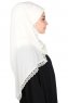 Carin - Hijab Chiffon Práctico Crema