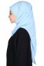 Carin - Hijab Chiffon Práctico Azul Claro