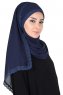 Carin - Hijab Chiffon Práctico Azul Marino