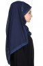 Carin - Hijab Chiffon Práctico Azul Marino