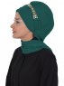 Carmen Mörkgrön Praktisk Instant One-Piece Hijab Ayse Turban 325412-3