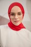 Silky Plain - Hijab Rojo