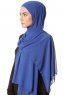 Derya - Hijab Práctico Chiffon Azul