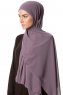 Derya - Hijab Práctico Chiffon Púrpura