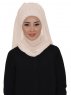 Diana Beige Praktisk Hijab Ayse Turban 326211-1