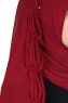 Disa - Hijab Chiffon Práctico Burdeos