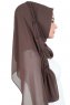 Disa - Hijab Chiffon Práctico Marrón